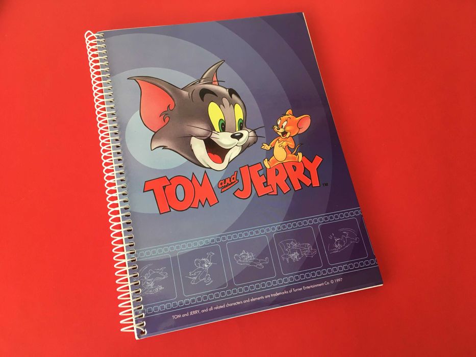 Cadernos Escolares do Tom & Jerry da marca Firmo Antigos