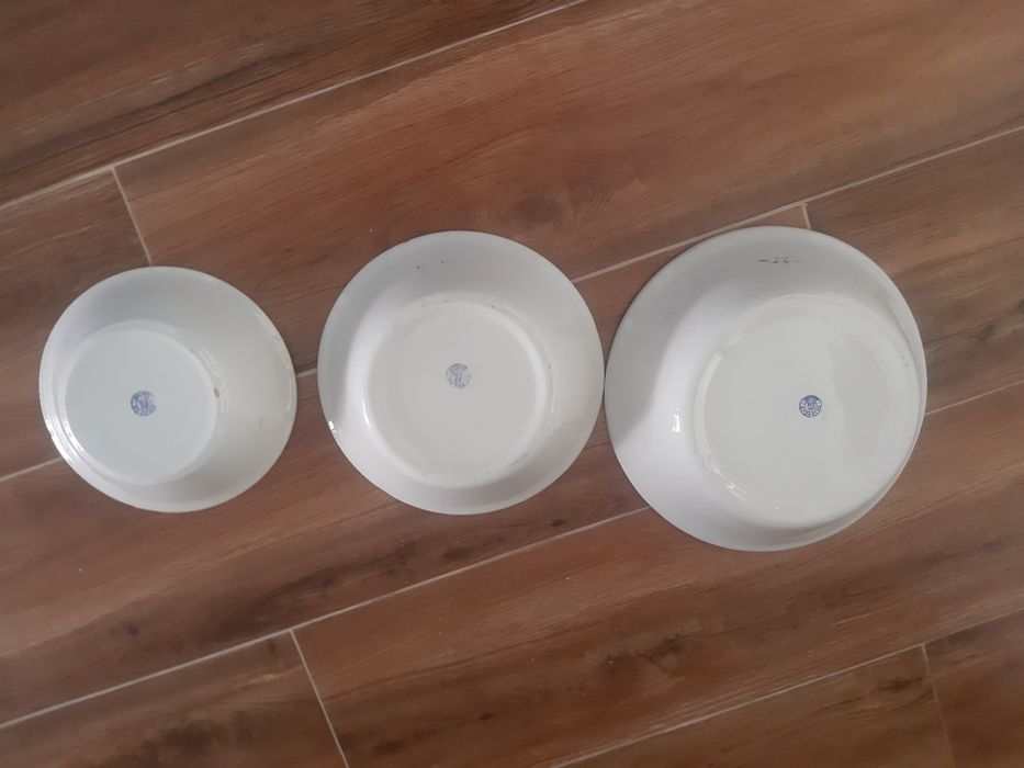 3 taças em ceramicas antigas
