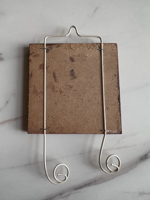 Ścienna dekoracja wieszak z aniołkiem Świąteczna rustykaln