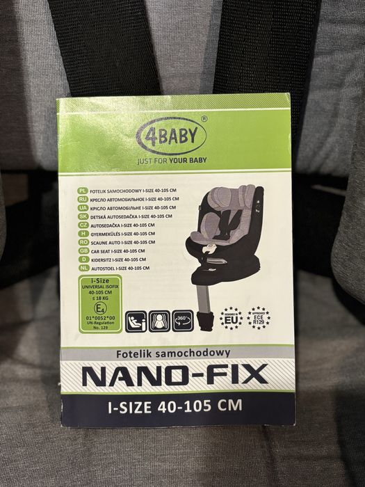 Fotelik samochodowy obrotowy 360 isofix