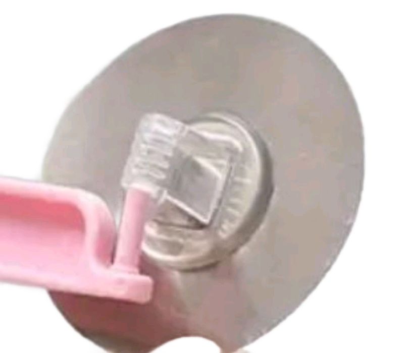 Накладная пластиковая крючковая полка