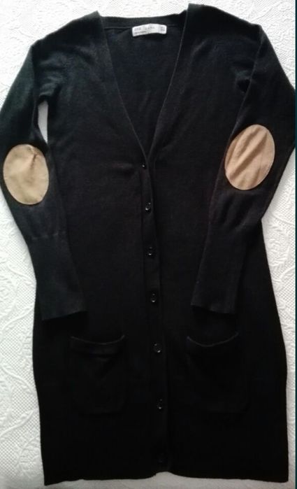 Casaco de algodão preto Zara