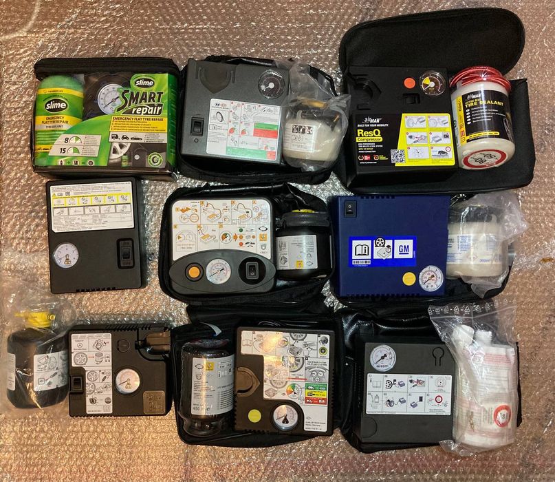 Продам автокомпрессор и комплекты с герметиком в сумке оригинал