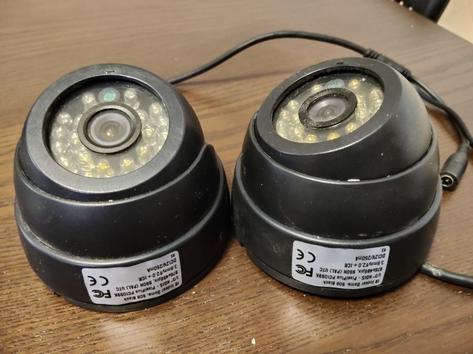 Lote 4 Câmeras Vigilância Dome (Hikvision + PixelPlus 960H) – Usadas