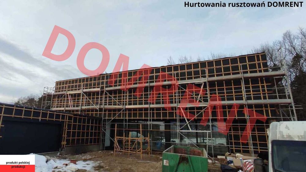 Rusztowanie elewacyjne fasadowe, modułowe, wynajem montaż, od 1000m2