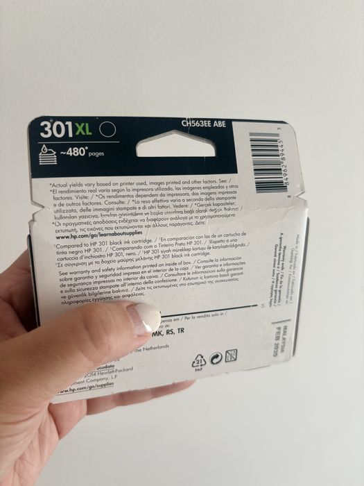 Tinteiro HP 301 XL preto