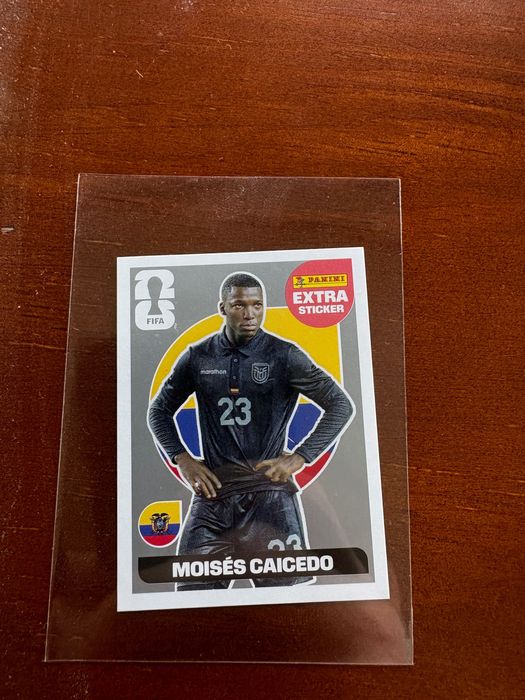 Extra sticker Prata Moisés Caicedo Mundial 2026