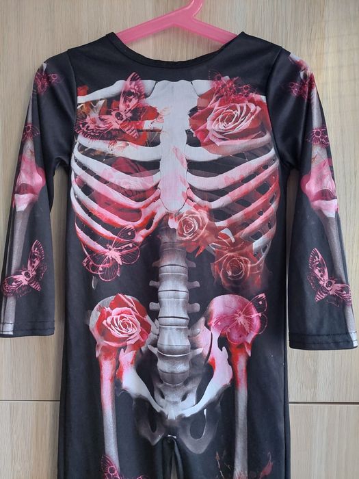Kostium 98/104 Kościotrup strój przebranie Halloween szkielet balik