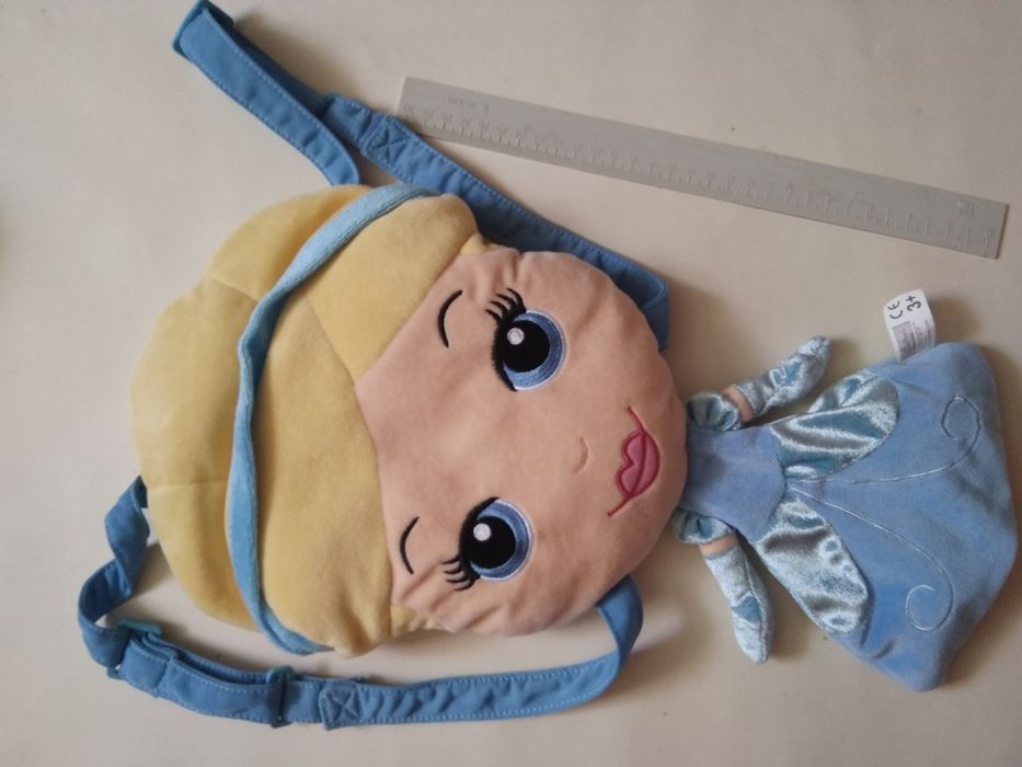 Детский мягкий плюшевый рюкзак, ранец Принцесса Золушка