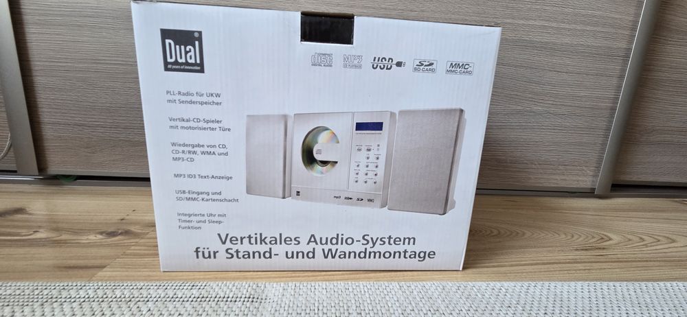 Wieża Stereo Dual Vertical biała