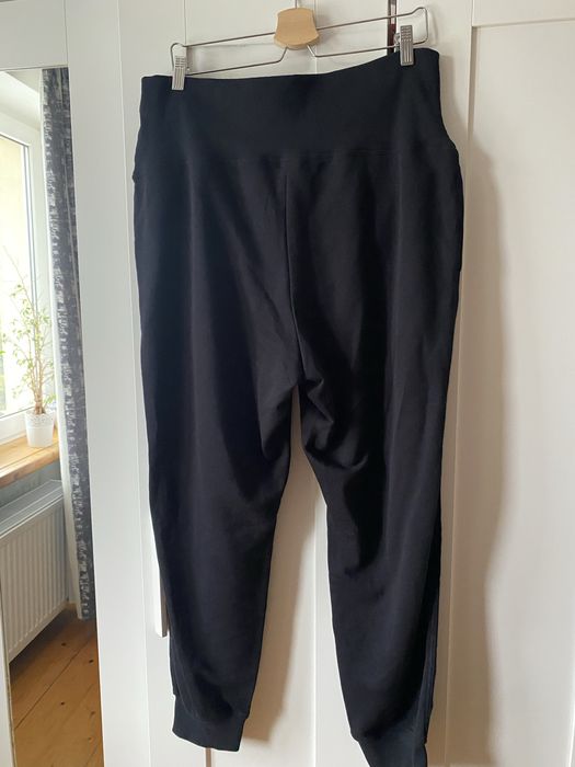 Czarne spodnie dresowe ciążowe XL 180 cm dresy ciązowe