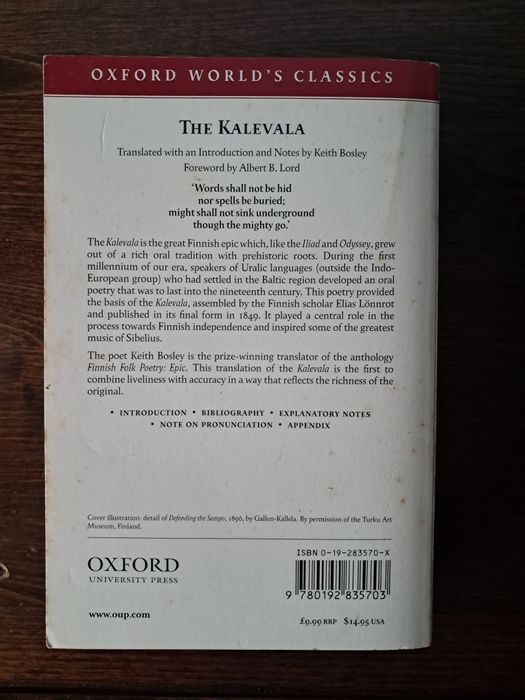 The Kalevala - Elias Lönnrot