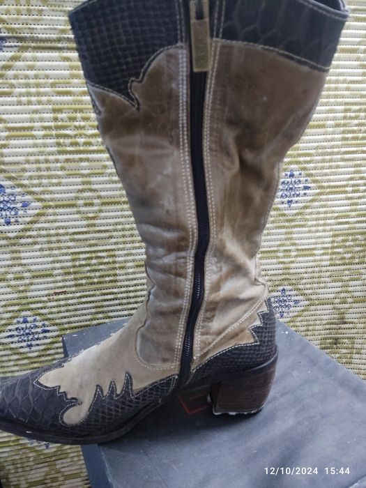 Botas senhora elegantes texanas