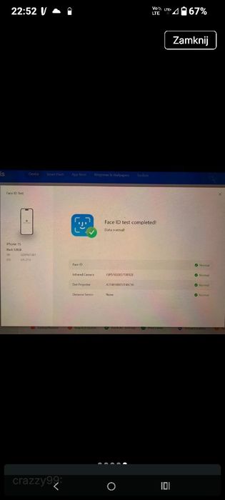 iPhone 15  uszkodzony