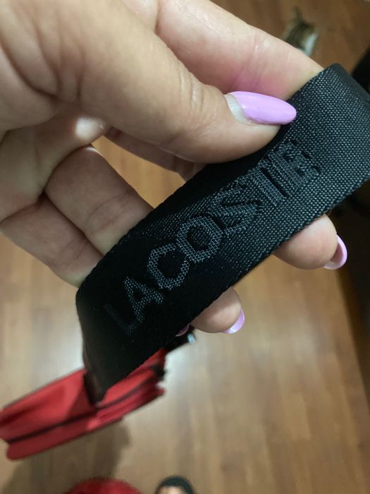 Malas lacoste vermelhas