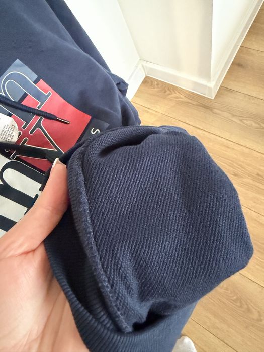Чоловіча кофта чоловіче худі без флісу томмі tommy hilfiger  xl хл темно синє оригінал
