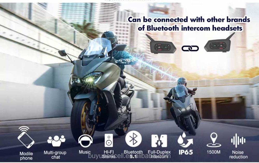 (NOVO) Intercomunicadores Bluetooth para Capacete