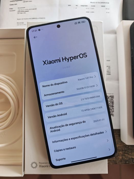 Xiaomi 14t Pro 5G 6.67"  12GB/512GB Preto C/Garantia Aceito Retomas