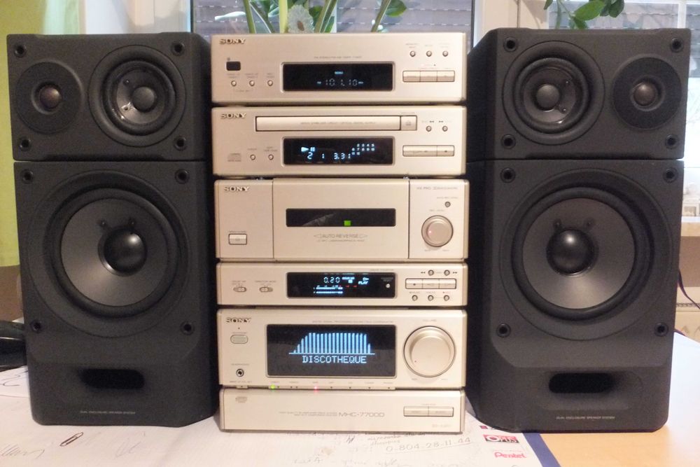 Sony MHC-7700 kultowa japońska wieża+kolumny!