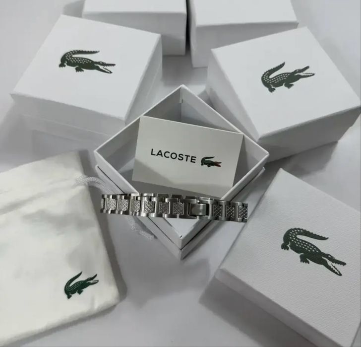‼️ХІТ 2026‼️ Браслет LACOSTE з комплектом НОВІ ЛИШИЛИСЬ ОСТАННІ металевий дуже якісний регулюється