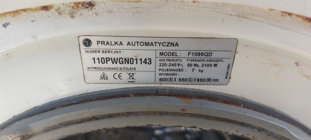 Części do Pralki LG  F1089QD