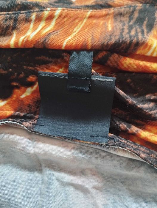 Top fogo Roberto Cavalli com alça elástica / sem ombro