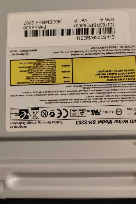 Nagrywarka DVD wewnętrzna Samsung SH-S203