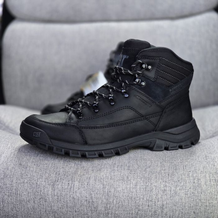 Чоловічі зимові черевики CAT | Шкіра | Waterproof | Міцне взуття