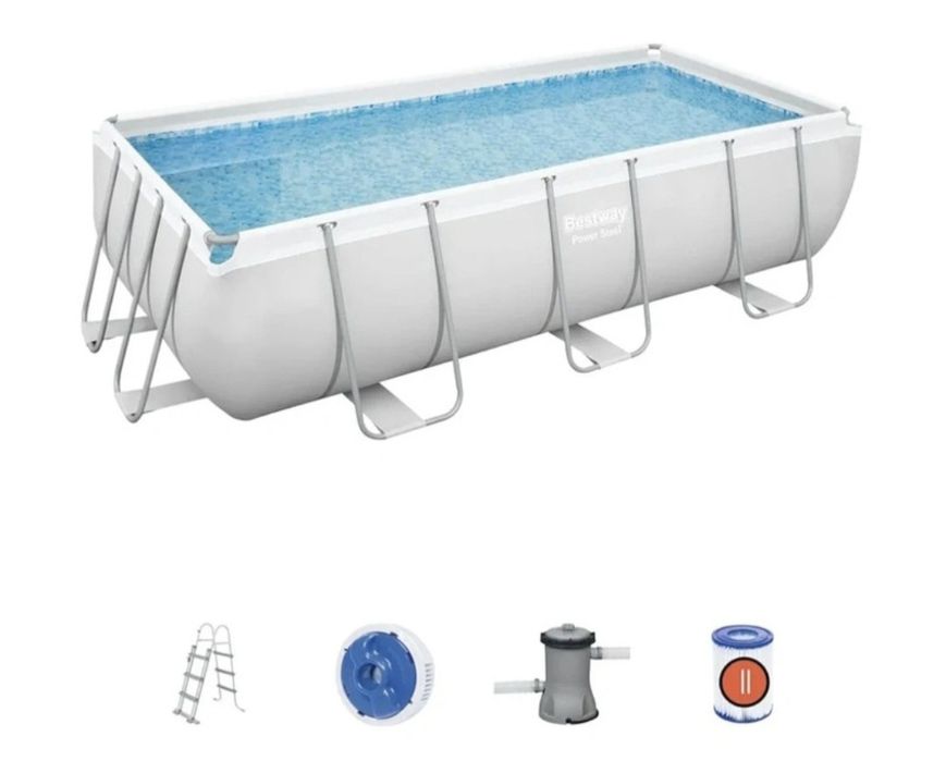 Piscina tubular e acessórios