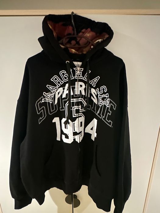 Supreme MM6 Maison Margiela Zip Up Hooded Sweatshirt Dark