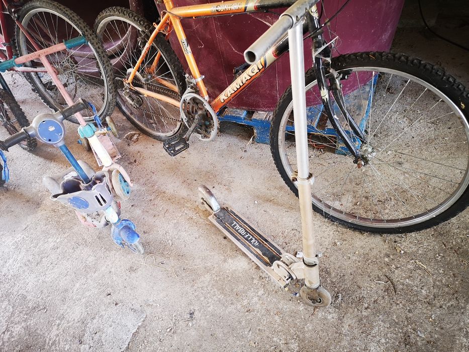 Bicicletas, trotinetes peças sucata