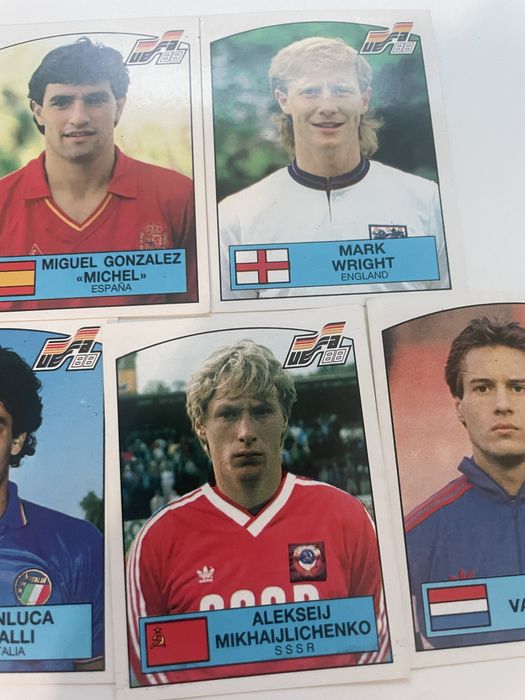 Cromos euro 88 (Vialli…)