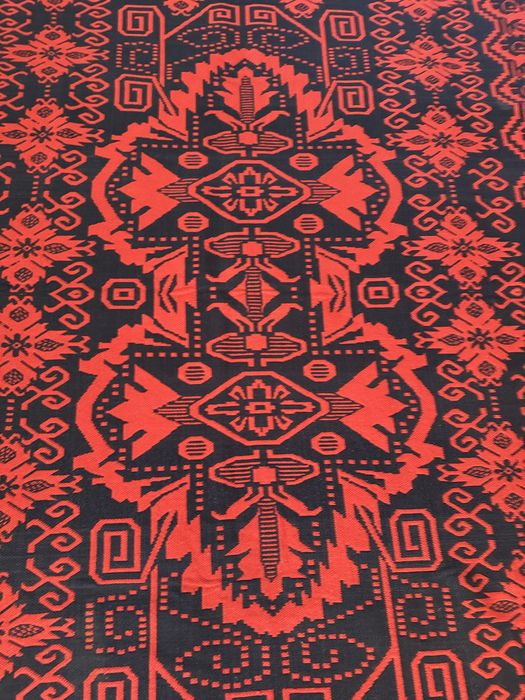 Narzuta tkana kilim 130 x 180 vintage PRL lata 80 włóczka