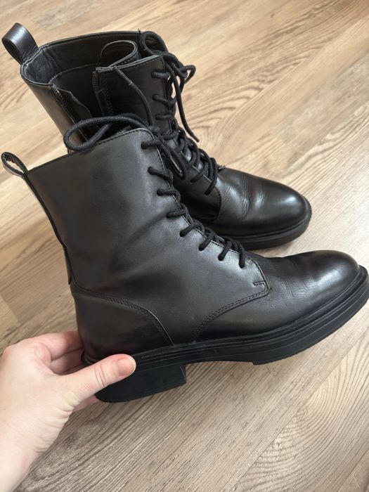 Жіночі черевики ZIGN шкіра, шнурівка + блискавка 39 (на 38–38.5)