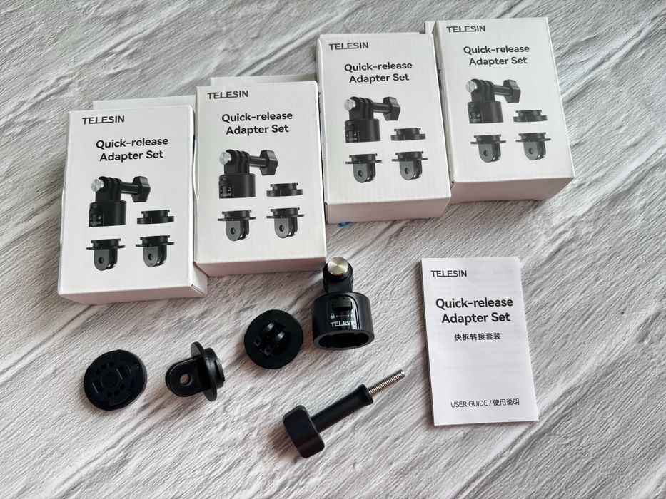 Комплект магнітних швидкознімних кріплень для екшн-камер 3в1 TELESIN