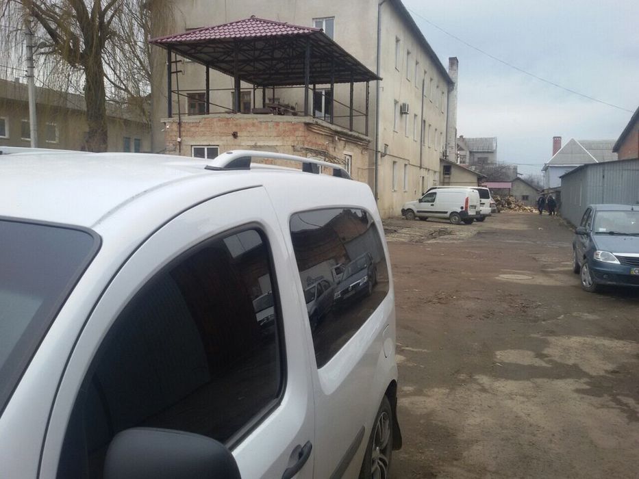 Renault Kangoo 2008+ Рейлінги Skyport сірий мат на Макси базу