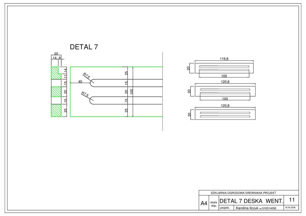 szklarnia ogrodowa projekt
