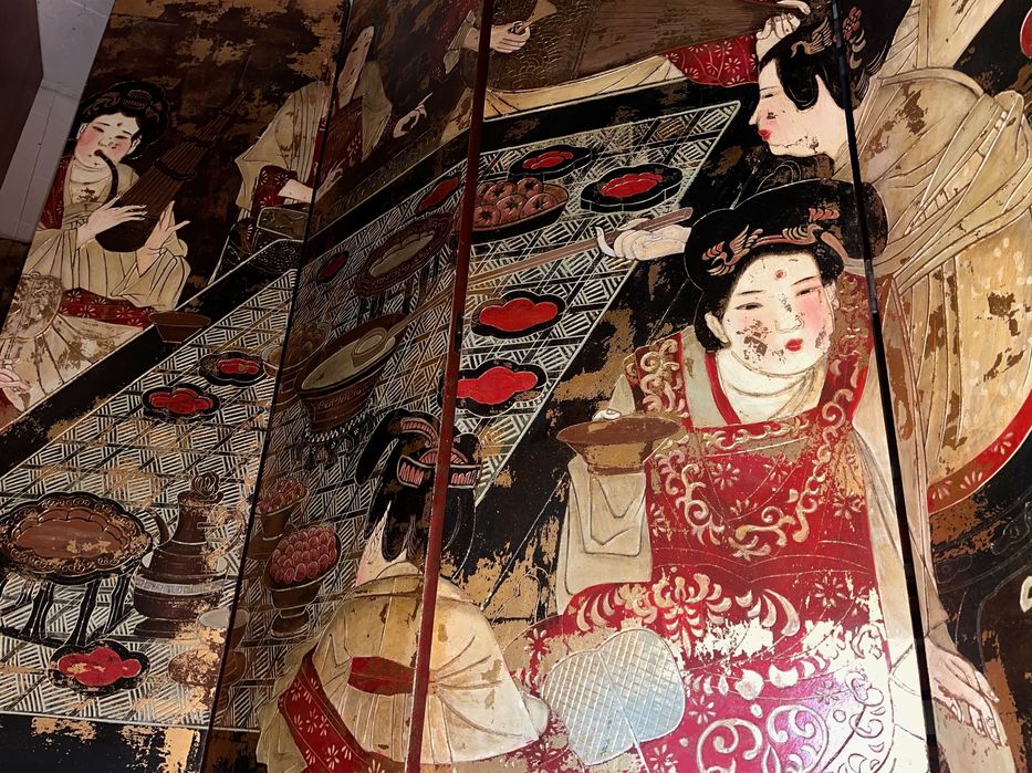 biombo com desenhos chines