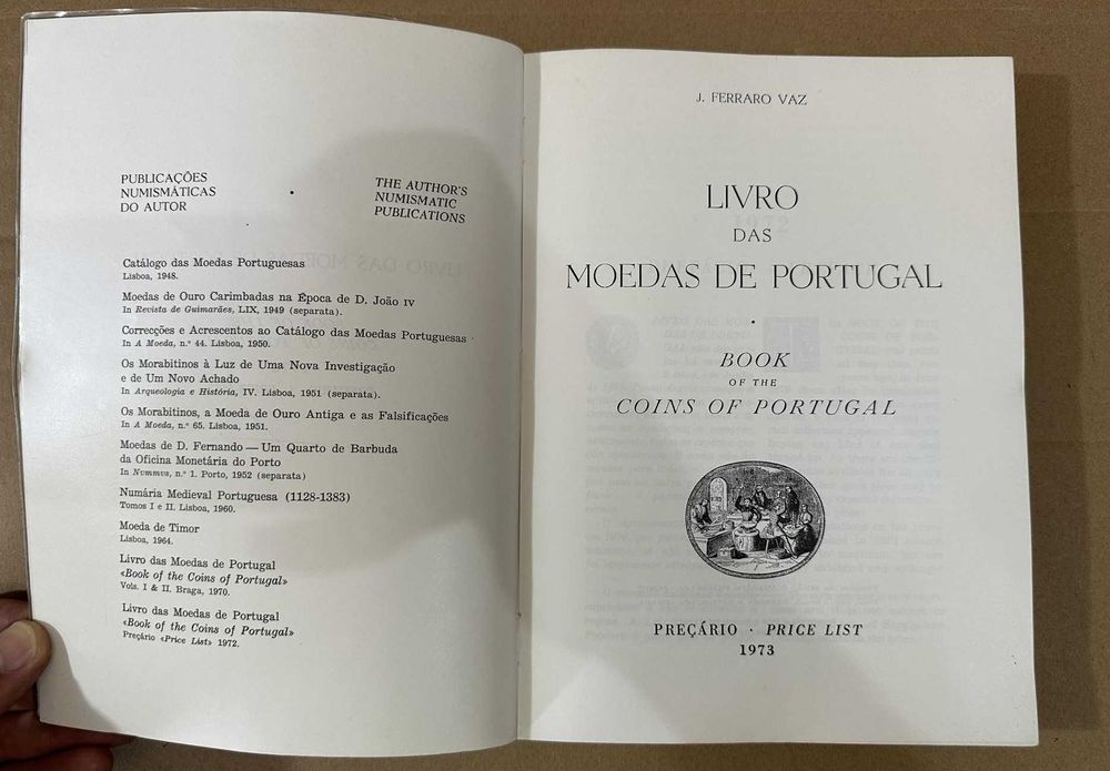 Livro das Moedas de Portugal Preçário de 1973