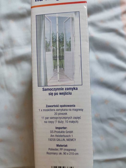 Balkonowa moskitiera na magnesy, NOWA
