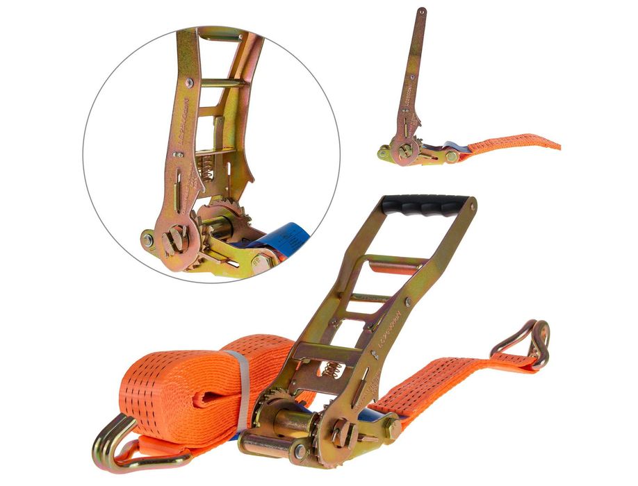 Pas transportowy z grzechotką ERGO 6m 8m 10m 5T 50mm mocny 1908