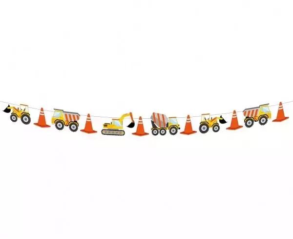 Girlanda papierowa Plac Budowy 360 cm. Nowy Produkt
