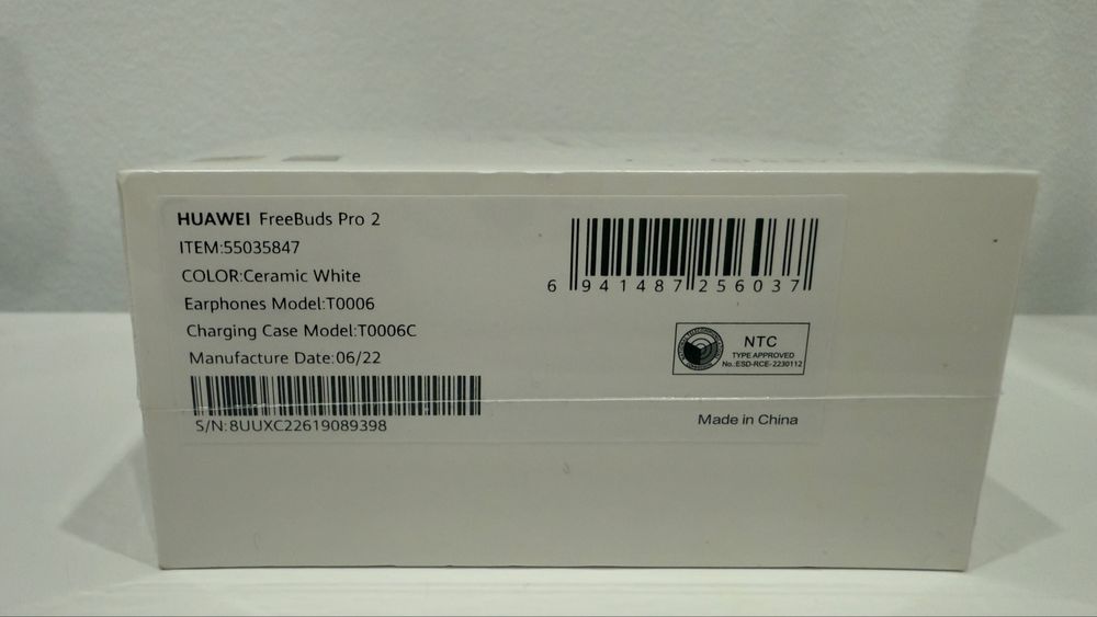 Auriculares Bluetooth Huawei FreeBuds Pro 2 Ceramic Branco Devialet