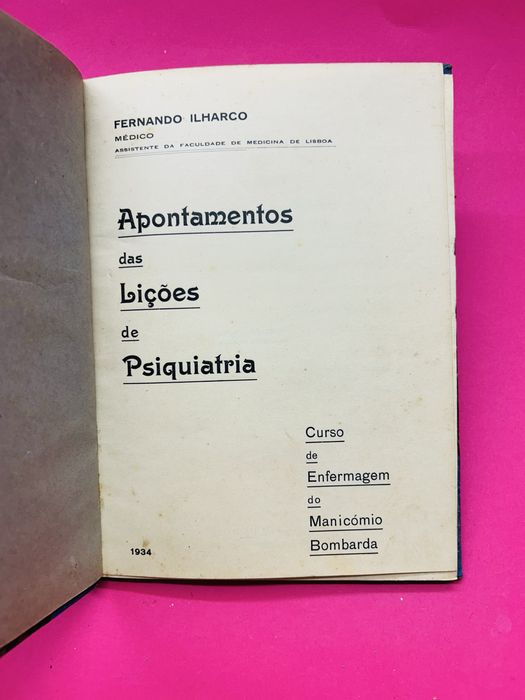 Apontamentos das Lições  de Psiquiatria