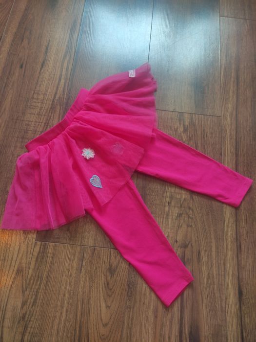 Legginsy ze spódniczką tiulową