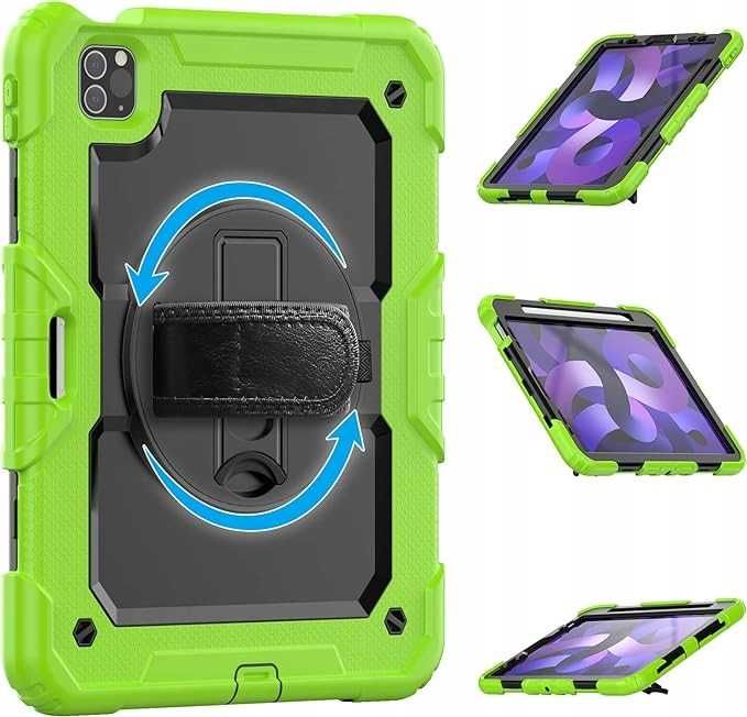 Etui Case do iPad Air 4/5  Pro 11 Pancerne Zielono Czarne
