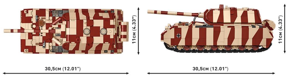 Czołg Panzer VIII Maus klocki COBI 3138