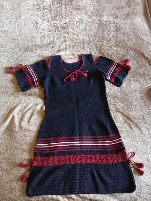 Вышиванка вязаная-платье