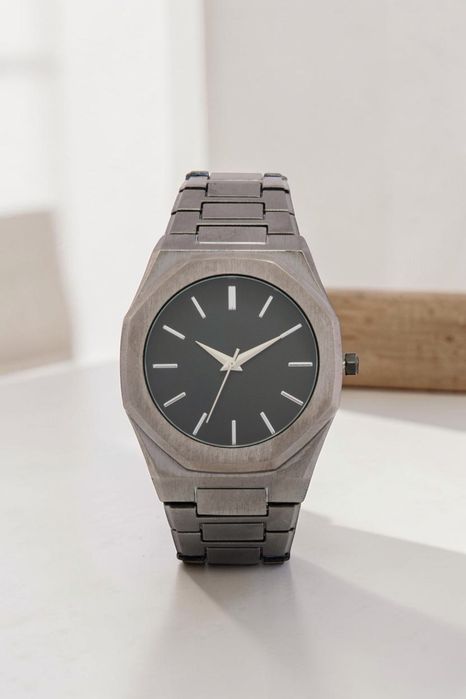 Zegarek Męski Automatyczny Stalowy Czarny Analogowy Elegancki Premium