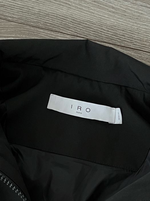 Kurtka  IRO PARIS Luxury Marka Wiele Kieszeni Ciemny męnski